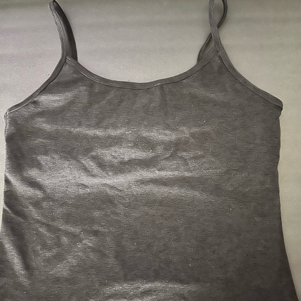 Beyond Yoga Gray Fitted Camisole Top